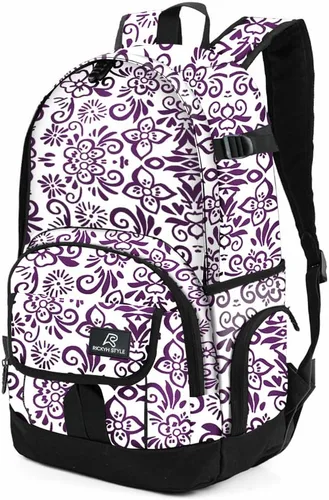 Miniatura 12 de Mochila escolar estilo Rickyh, mochila de viaje para hombres y mujeres, mochila ligera con compartimento para portátil, Tamaño único