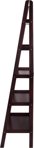Miniatura 6 de Casual Home Librería con forma de escalera de 5 estantes de madera 100% sólida, estándar, color expreso Espresso