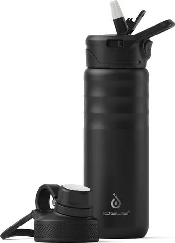 Miniatura 61 de IDEUS Botella de agua aislada de 12 onzas, botella de agua aislada de acero inoxidable para la escuela, botellas aisladas con pajitas a prueba
