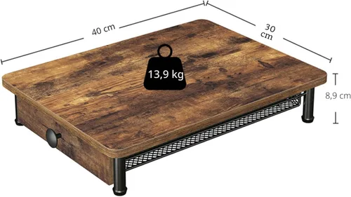 Miniatura 3 de YATINEY Soporte para cajones de cápsulas de café, cajón de cápsulas de café para taza K, organizador de almacenamiento de cápsulas de café de Rustic