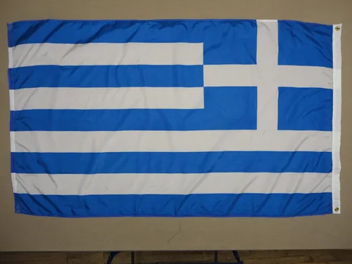 Miniatura 2 de Annin Flagmakers Bandera de Grecia fabricada en Estados Unidos según las especificaciones oficiales de diseño de las Naciones Unidas, 4 x 6 pies
