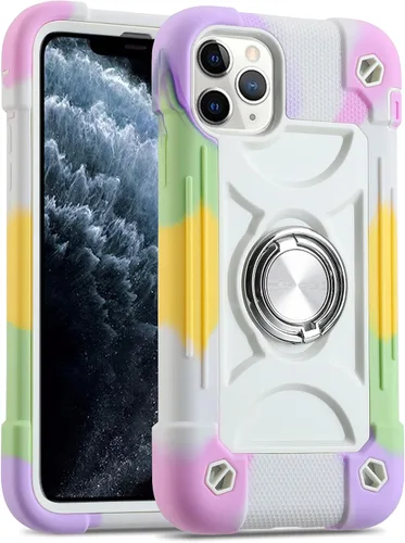 Miniatura 37 de MARKILL Funda compatible con iPhone Air de 6.5 pulgadas 2025 con soporte de anillo giratorio de 360 grados, protección contra caídas de grado