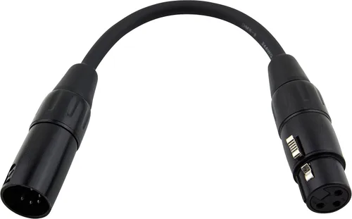 Miniatura 2 de Pig Hog Cable adaptador XLRM de 5 pines DMXF a 3 pines PX-DMX5F, 6