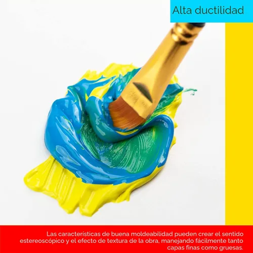 Miniatura 5 de MEEDEN Juego de pintura acrílica de cuerpo pesado, tubos de pintura artística de 100 colores para pintar en lienzo, madera y tela, pinturas