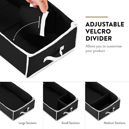 Miniatura 4 de ZOBER Organizador de papel de regalo, contenedores de almacenamiento de papel de regalo de 40 pulgadas con bolsillos interiores para lazos
