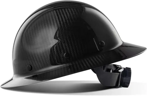Miniatura 11 de LANON Casco duro de ala completa, aprobado por OSHA para trabajos de construcción, diseño de patrón azul premium, casco de seguridad FRP