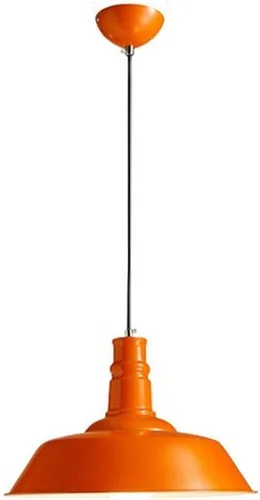 Miniatura 8 de Lámpara colgante industrial retro con tapa de olla, lámpara colgante de techo ajustable para cocina, isla de comedor, mesa, bar, arte colorido, Negro