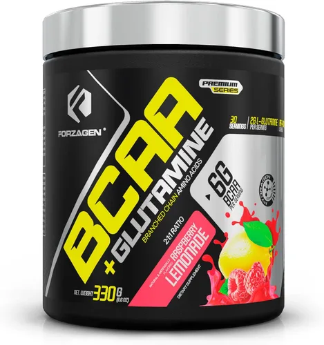 Miniatura 10 de Forzagen BCAAS Aminoácidos en polvo con glutamina BCAA en polvo, suplementos de aminoácidos de cadena ramificada, BCAA Lean Energy Pre Entrenamiento