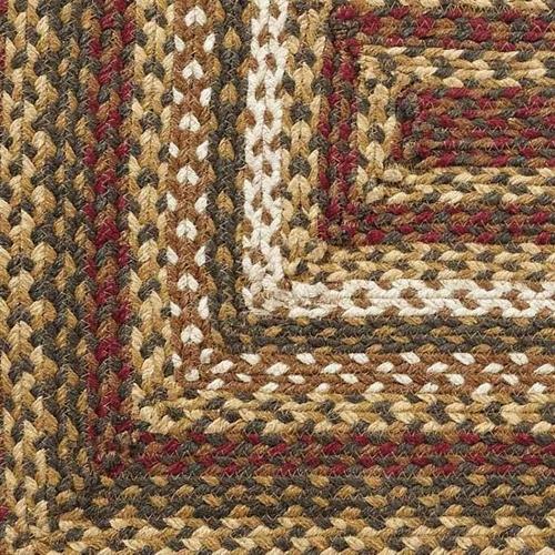Miniatura 3 de VHC Brands Tea Cabin - Alfombra rectangular de yute rústico a rayas verdes con almohadilla para el suelo, 27 x 48 pulgadas