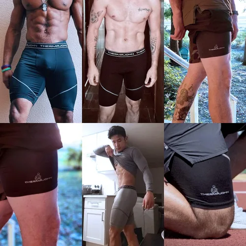 Miniatura 4 de Thermajohn Compression Shorts Men Spandex Athletic Underwear Mens Running Shorts