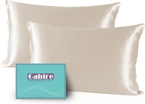 Miniatura 29 de Gabire Funda de almohada de seda de morera para cabello y piel, evita el acné, fundas de almohada de seda real de ambos lados, funda de almohada