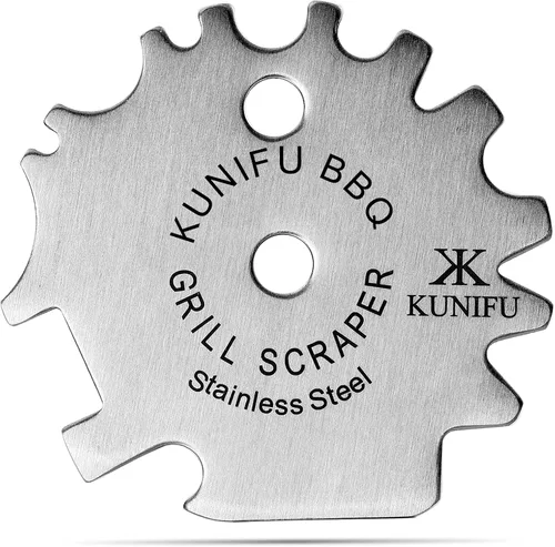 KUNIFU Raspador de parrilla para barbacoa, rellenos de calcetines, sin cerdas para plancha, limpiador de utensilios de cocina, accesorios de