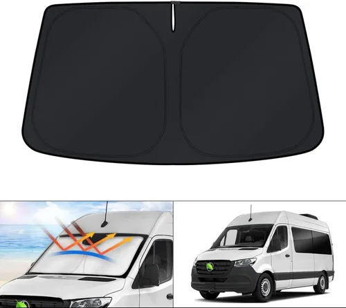 Miniatura 122 de KUST - Parasol plegable para parabrisas para Ford Ranger, accesorios 2019-2025 2026, parasol personalizado para ventana, protector solar plegable