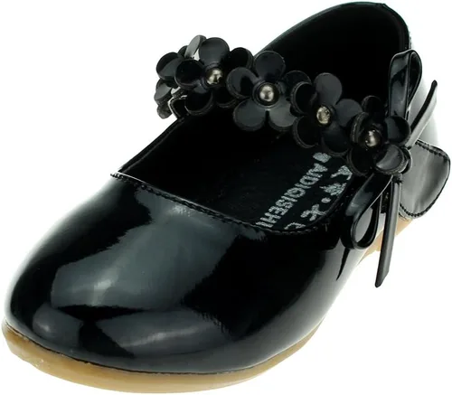 Maxu Kids PU Flower Slip on Flats Fashion Oxford