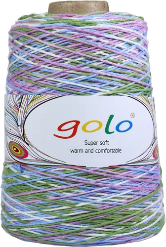 Miniatura 6 de golo Hilo de cono de lana para tejer 8.8oz 400yd 100% hilo de lana para tejer a mano 401-Blanco