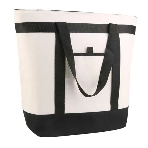 Miniatura 18 de Bolsa de mano reutilizable aislada para compras de comestibles para mujeres/hombres, pizza/bolsa de entrega de alimentos para mantener la comida