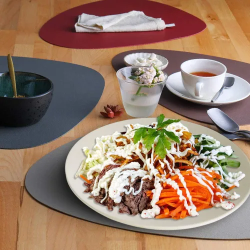 Miniatura 6 de Juego de platos llanos de 11 pulgadas, platos de pasta extra grandes, platos irrompibles, vajilla ligera de paja de trigo para ensalada, vajilla