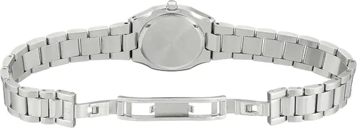Miniatura 5 de Bulova 96R199 Diamond Gallery Reloj blanco de cuarzo japonés con pantalla analógica para mujer, MadreperlaMarrón, Reloj de cuarzo
