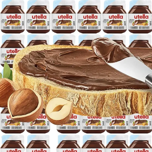 Miniatura 2 de Mini tazas de chocolate con avellana, paquetes de aperitivos de una sola porción, control de porciones, selladas individualmente, hechas en Italia