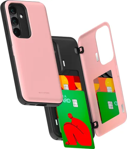 Miniatura 65 de GOOSPERY Funda tipo cartera para Samsung Galaxy S22 Ultra, [tarjetero] parachoques magnético de puerta con cierre automático, cubierta protectora