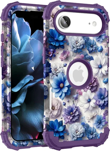 Miniatura 136 de Hocase Funda para iPhone SE 2022/2020, resistente a prueba de golpes, de plástico duro+goma de silicona, funda protectora híbrida para iPhone SE