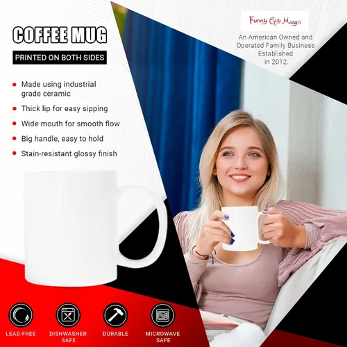 Miniatura 2 de Funny Guy Mugs Taza de café de cerámica con texto en inglés "You've Been Poisoned", de 11 onzas, taza de café divertida ideal para mujeres y Has