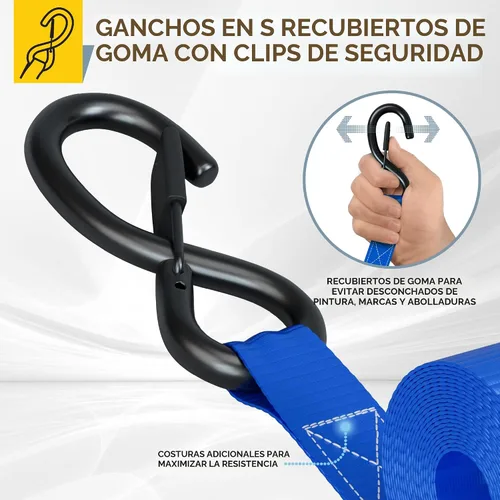 Miniatura 3 de Correas para movimiento de electrodomésticos, césped, equipos de carga, motocicletas. 500 de capacidad de carga y 1500 libras de resistencia a