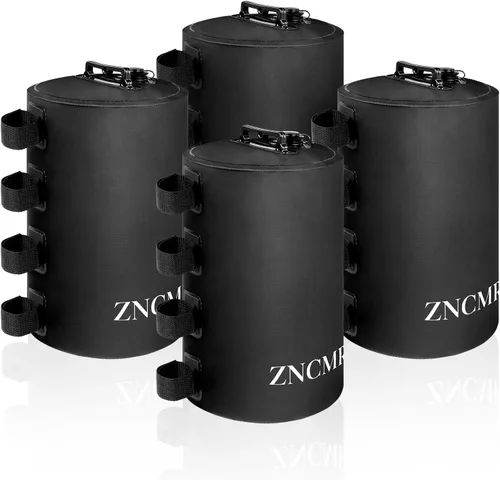 Miniatura 8 de ZNCMRR Bolsa de peso de agua para toldo, 132 libras, juego de 6 pesas para patas para toldo desplegable, tienda de campaña, cenador, color negro