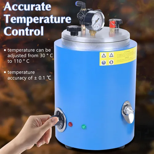 Miniatura 5 de Inyector de cera de 2.2L, máquina de inyector de cera de 500W, Máquina de fundición de cera de temperatura ajustable 86.0 °F-230.0 °F, Máquina
