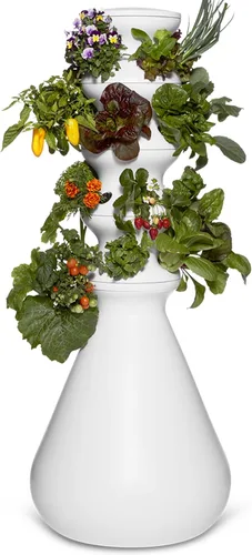 Miniatura 7 de Kit de inicio Farmstand con anillos luminosos y 18 créditos para plántulas Pequeño kit de sistema de cultivo hidropónico Torre de maceta