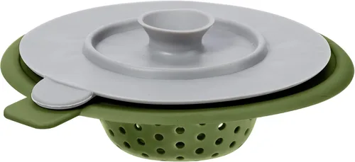 Miniatura 10 de OGGI Juego de colador y tapón de silicona para fregadero, gran colador de fregadero de cocina, tapón de drenaje de silicona, colador de drenaje