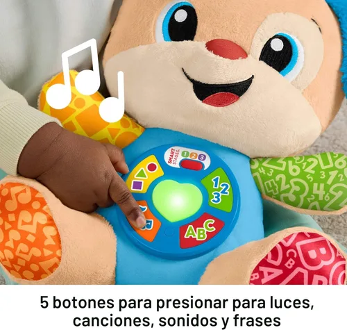 Miniatura 4 de Fisher-Price Juguetes para bebés Laugh & Learn Smart Stages Cachorro musical de peluche con luces y canciones educativas para bebés de 6+ meses