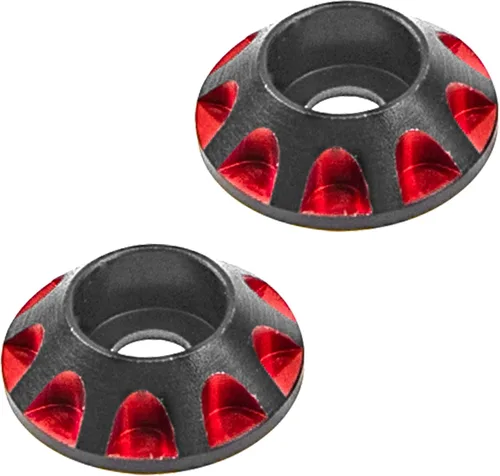 Miniatura 4 de 2 botones de ala HIRCQOO 1/10 RC RC Metal trasero botones de ala exterior OD 0.433 in compatibles con HPI HSP Redcat Traxxas Axial 1/10 RC Off Road
