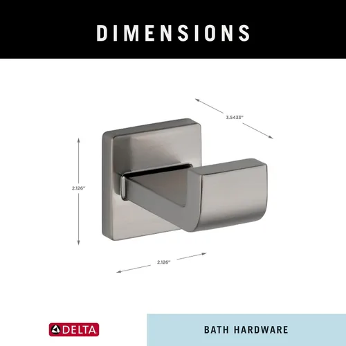 Miniatura 4 de Delta 77535-SS Ara - Accesorio de baño con gancho para toallas individuales en acero inoxidable Acero inoxidable brillante