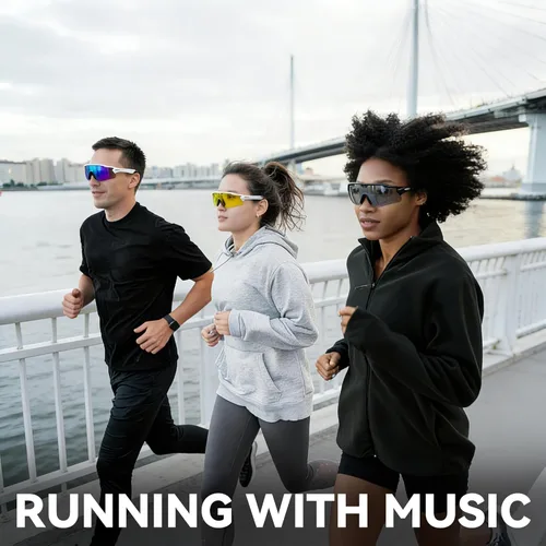 Miniatura 8 de Lentes de audio inteligentes Bluetooth, gafas de sol Bluetooth para correr, ciclismo, con asistente de voz AI, llamadas manos libres y música