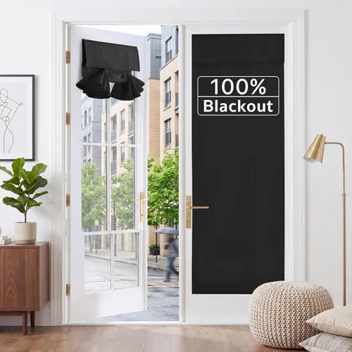 Miniatura 69 de RYB HOME 2 Paneles Cubierta de Ventana de Puerta de Aula, Persianas Opacas para Ventanas y Puertas de Aula Cubierta Persianas de Confinamiento
