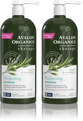Miniatura 9 de Avalon Organics Champú terapéutico All Natural Biotin B-Complex, 11 onzas líquidas