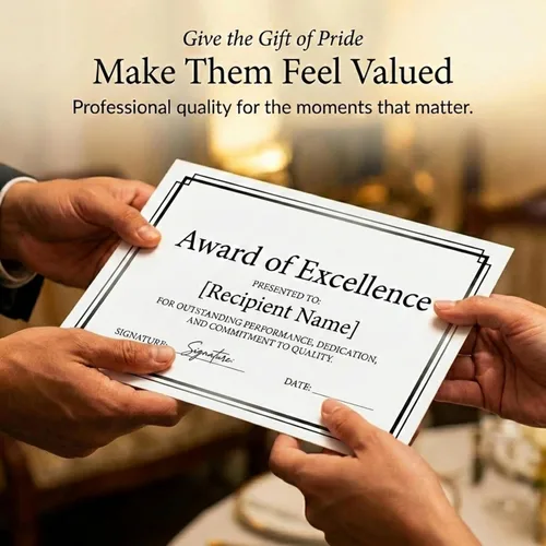 Miniatura 6 de PaperDirect Certificados especiales Foil Elegance, 50 hojas de papel blanco de 38 libras, 8½ x 11 pulgadas, borde doble de lámina negra, perfecto