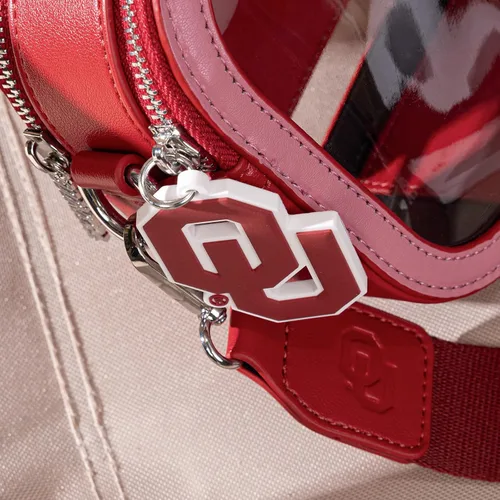 Miniatura 4 de Montana West NCAA Bolsa transparente para eventos de estadio, bolsos para fanáticos de los deportes con correa de nailon ajustable, bolsillo