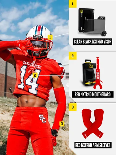 Miniatura 32 de Nxtrnd Air-TEK - Mangas de compresión para hombre, par de fútbol transpirable