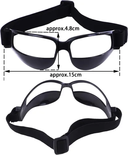 Miniatura 3 de Olgaa Gafas de baloncesto deportivas para driblar, color negro (2 piezas) – Especificaciones de regate deportivo, ayuda de entrenamiento