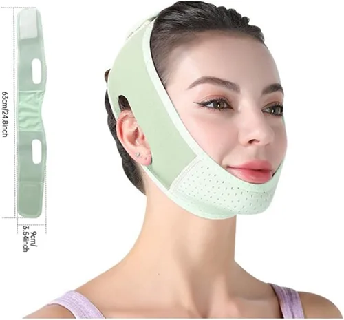 Miniatura 10 de Serena.H New Beauty - Máscara para dormir con forma de V, reutilizable en forma de V, máscara facial en forma de V, máscara de elevación de línea