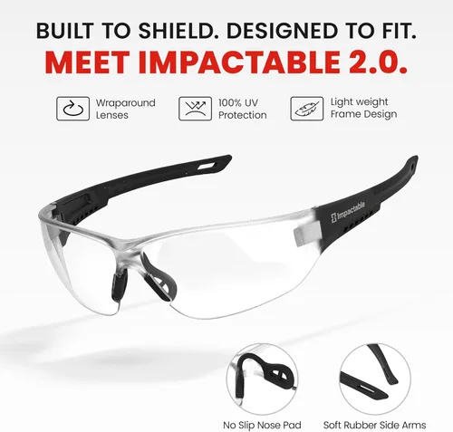 Miniatura 2 de Gafas de pickleball de seguridad mejoradas 2.0, gafas protectoras y antivaho para hombres y mujeres, gafas deportivas para raquetbol, pelota