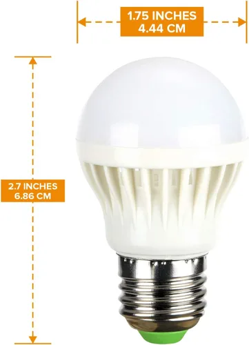 Miniatura 2 de Bombilla LED de base media de 5 V 6 V para batería de 5 voltios 6 voltios fuente de alimentación blanco cálido 3000 K proyecto de bricolaje