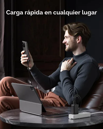 Miniatura 7 de wegear Cargador USB C de 67W, Bloque de Carga Rápida GaN de 3 Puertos con Enchufe Plegable, Compatible con MacBook Pro/Air, iPad Pro, iPhone