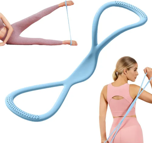Miniatura 13 de Bandas de resistencia, 2025 nueva figura 8 bandas de resistencia para mujeres y hombres, bandas de ejercicio con asas para entrenamiento, brazo