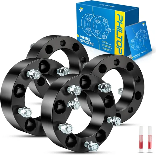 Miniatura 107 de PHILTOP Espaciador de rueda de 4 x 4 de 2 pulgadas, espaciadores de rueda centrados en las lengüetas para Polaris Trail Boss 330 2003-2013, Trail