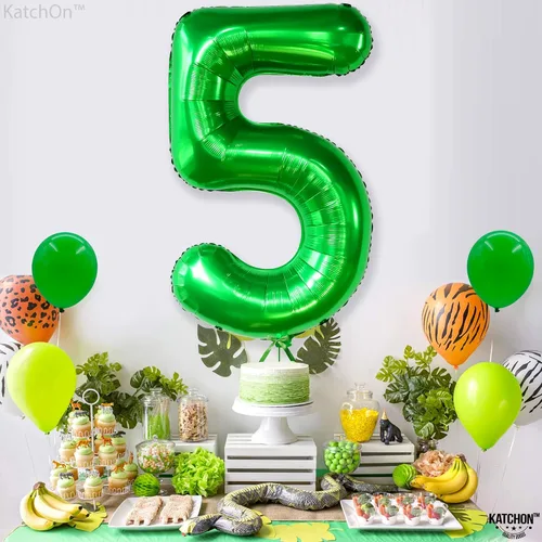 Miniatura 600 de KatchOn, Globo grande azul número 2 de 40 pulgadas Decoraciones de cumpleaños de Baby Shark para niño de 2 años Globo azul número 2 Globo