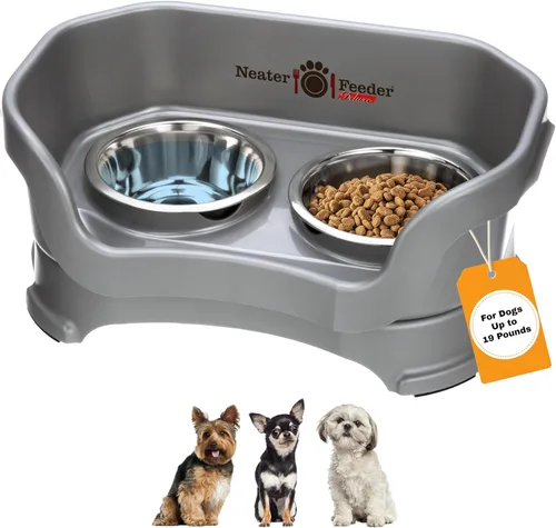 Miniatura 20 de Neater Pet Brands Neater Feeder Deluxe Cuencos para perros a prueba de derrames elevados para perros grandes de más de 40 libras, fabricado en EE.