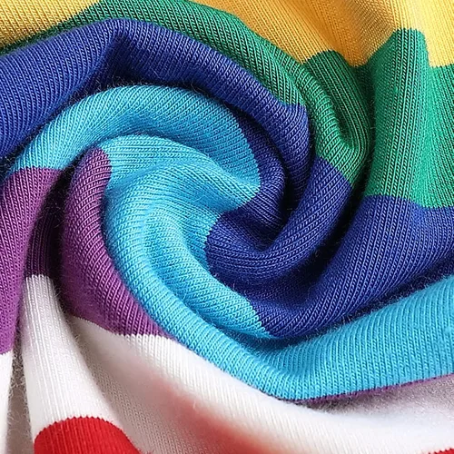 Miniatura 8 de Sooxiwood - Camiseta de manga corta para niño, diseño de rayas, multicolor